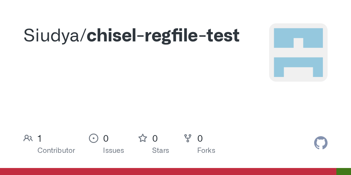 GitHub Siudya/chiselregfiletest