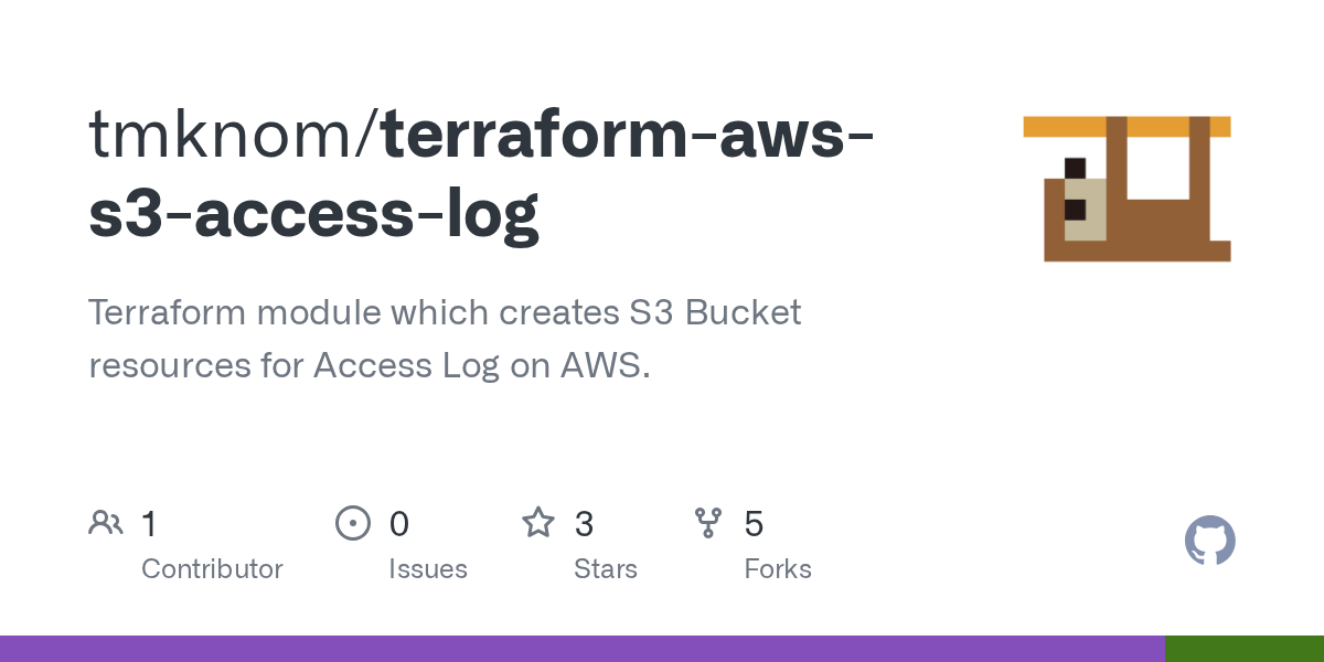GitHub tmknom/terraformawss3accesslog Terraform module which