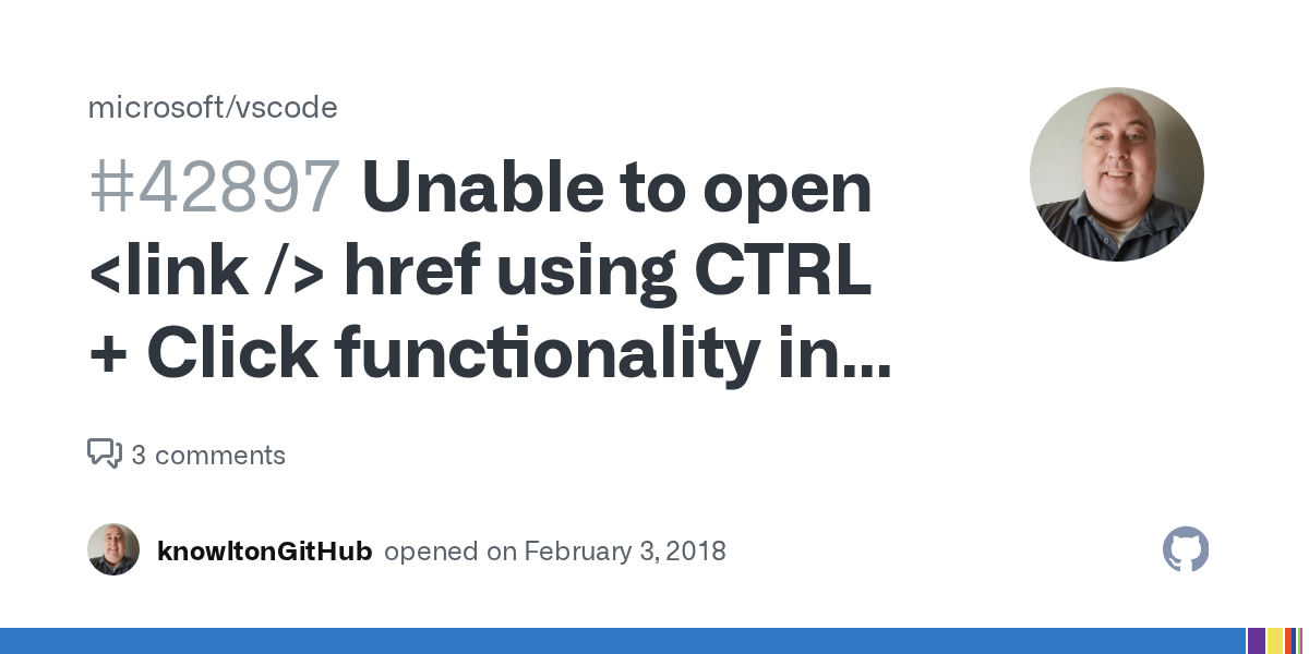 Unable to open href using CTRL + Click functionality in VS Code · Issue