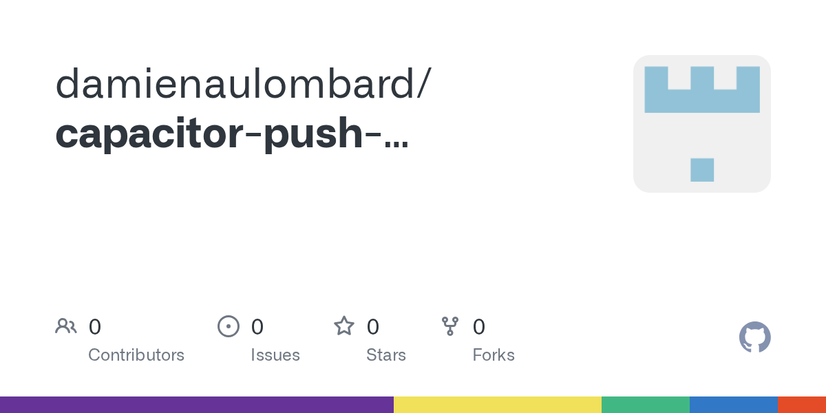 GitHub damienaulombard/capacitorpushnotificationissue