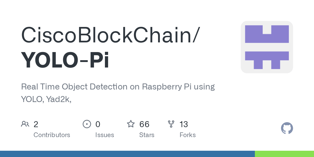 GitHub CiscoBlockChain/YOLOPi Real Time Object Detection on