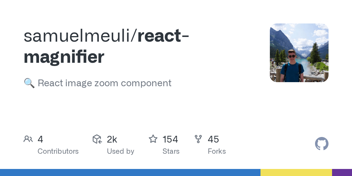 GitHub samuelmeuli/reactmagnifier 🔍 React image zoom component