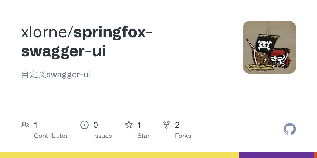 GitHub 1991wangliang/springfoxswaggerui 自定义swaggerui