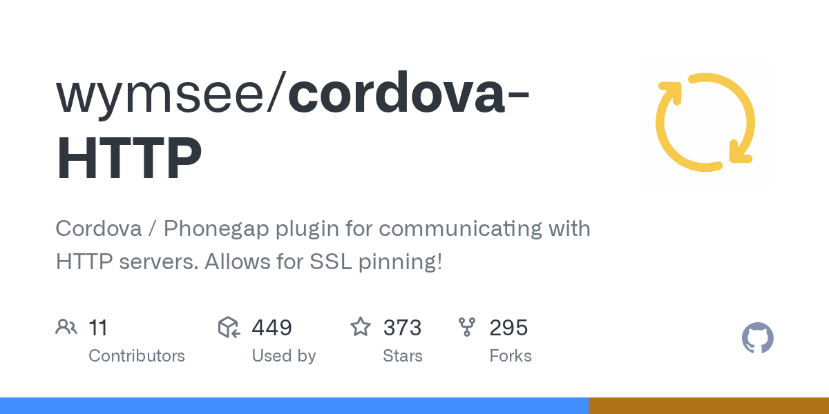 GitHub wymsee/cordovaHTTP Cordova / Phonegap plugin for