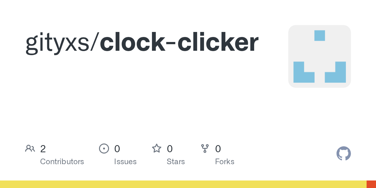 GitHub gityxs/clockclicker