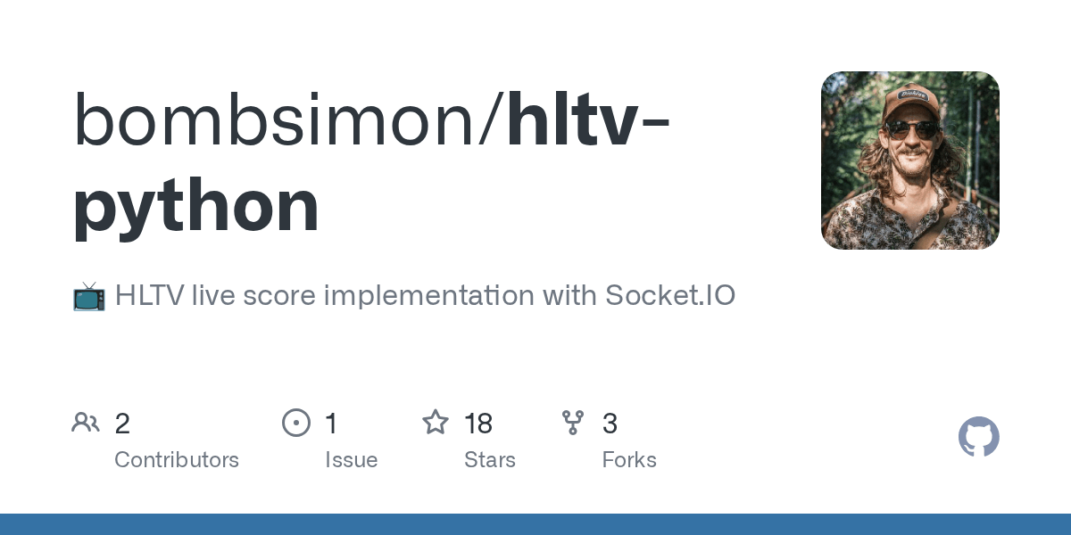 GitHub bombsimon/hltvpython 📺 HLTV live score implementation with