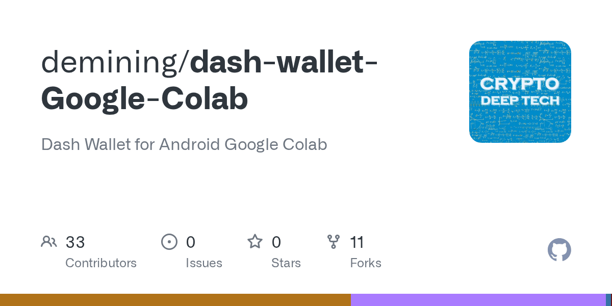 GitHub demining/dashwalletGoogleColab Dash Wallet for Android