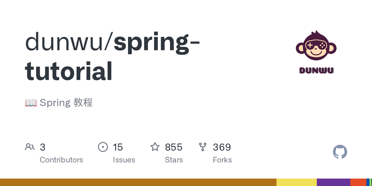 GitHub dunwu/springtutorial Spring 教程