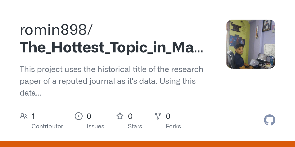 GitHub romin898/The_Hottest_Topic_in_Machine_Learning_NLP This(04)