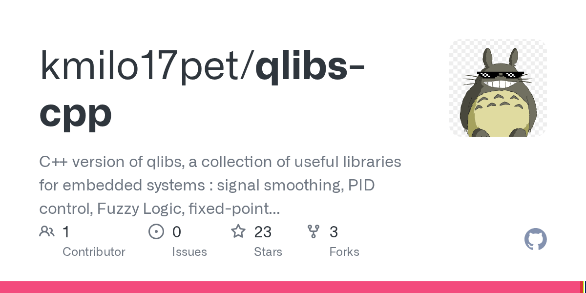 GitHub kmilo17pet/qlibscpp C++ version of qlibs, a collection of