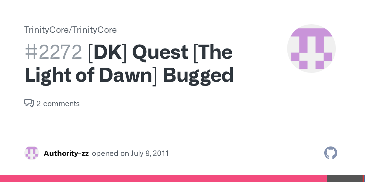 [DK] Quest [The Light of Dawn] Bugged · Issue 2272 · TrinityCore