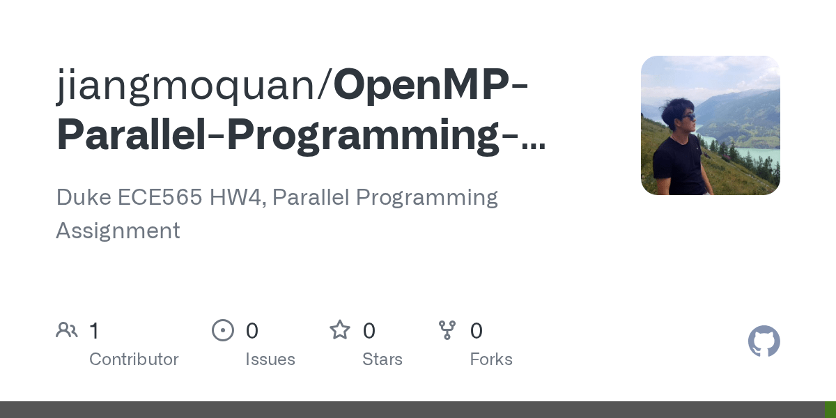 OpenMPParallelProgrammingAssignment/timer/readme.txt at master