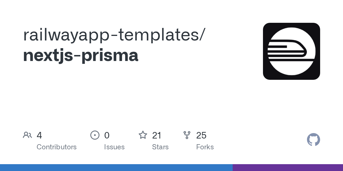 GitHub railwayapptemplates/nextjsprisma