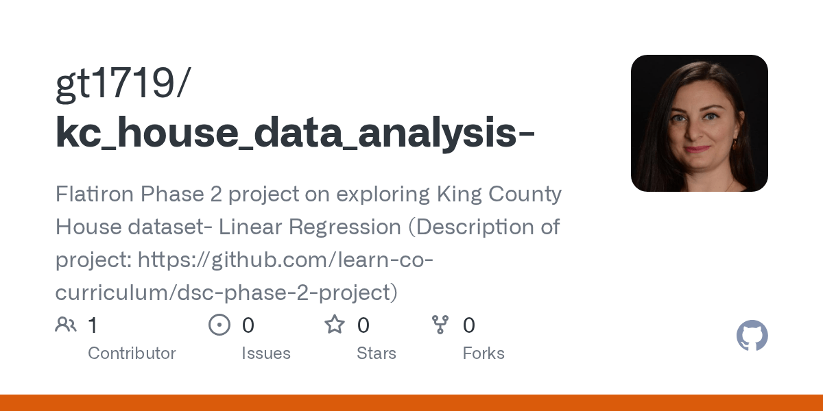 GitHub gt1719/kc_house_data_analysis Flatiron Phase 2 project on