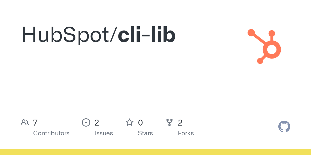 GitHub - HubSpot/cli-lib