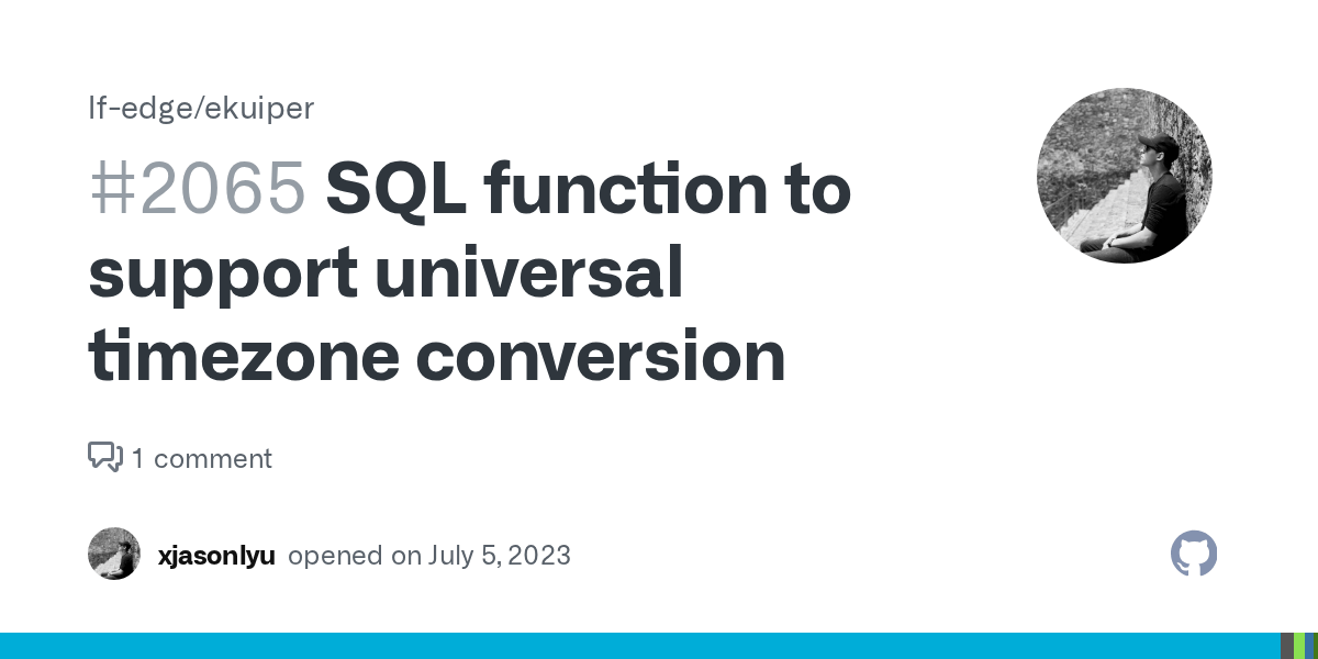 SQL function to support universal timezone conversion · Issue 2065