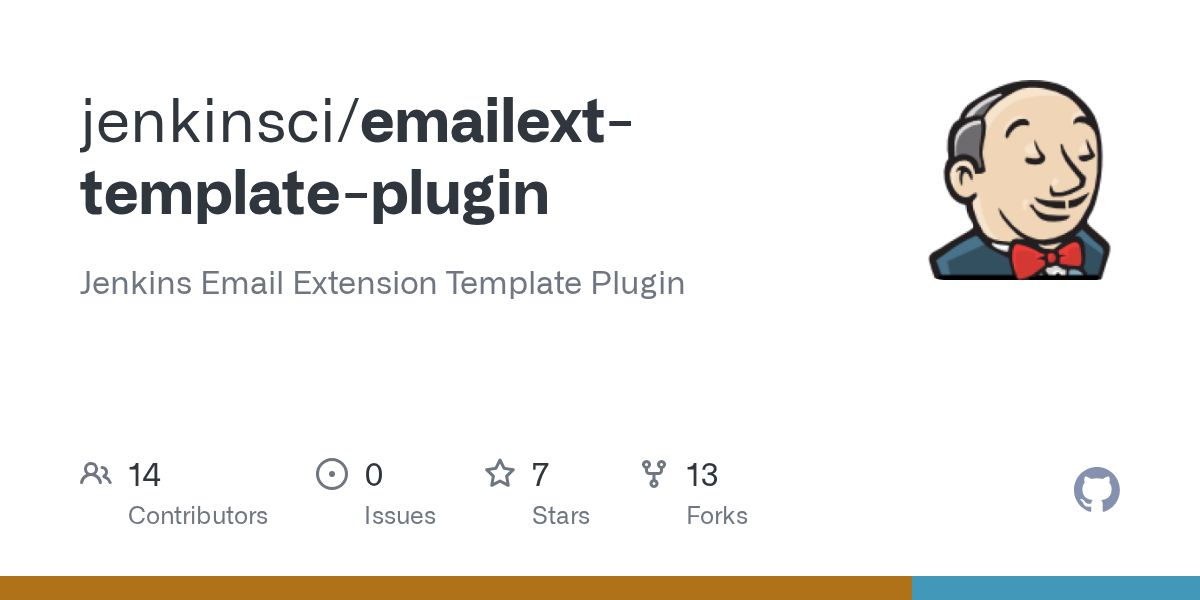 GitHub jenkinsci/emailexttemplateplugin Jenkins Email Extension