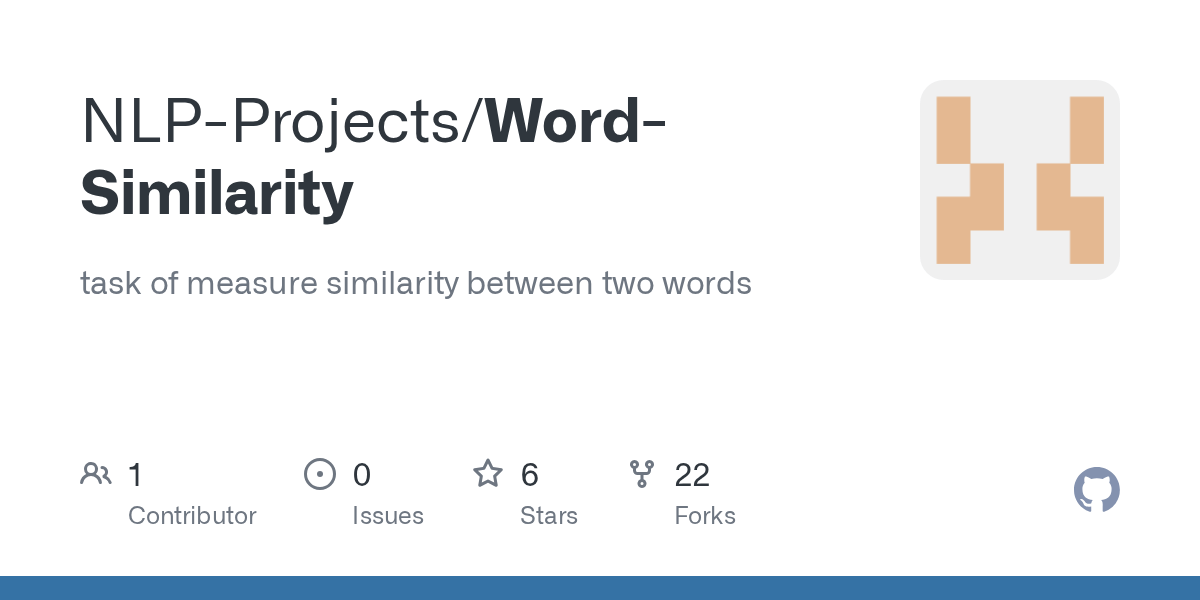 GitHub NLPProjects/WordSimilarity task of measure similarity