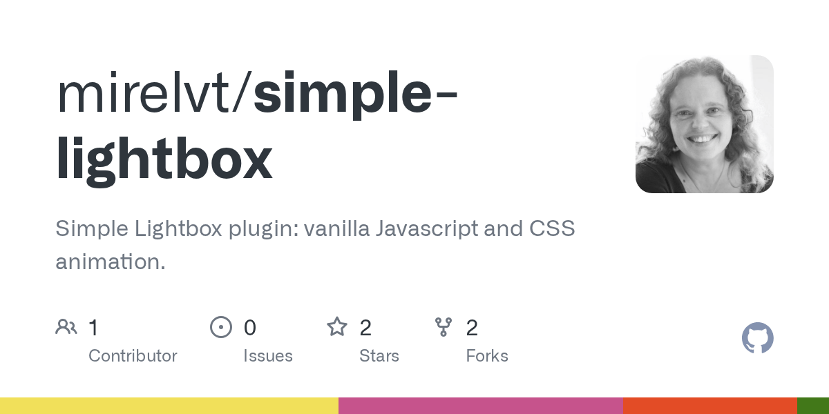 GitHub mirelvt/simplelightbox Simple Lightbox plugin vanilla