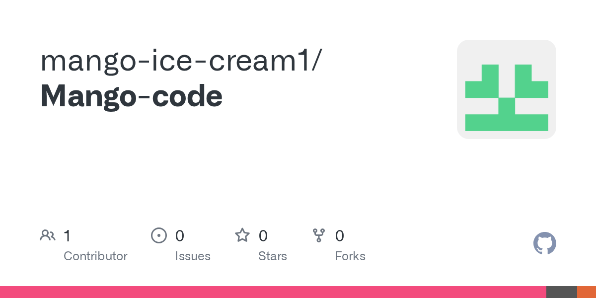 GitHub mangoicecream1/Mangocode