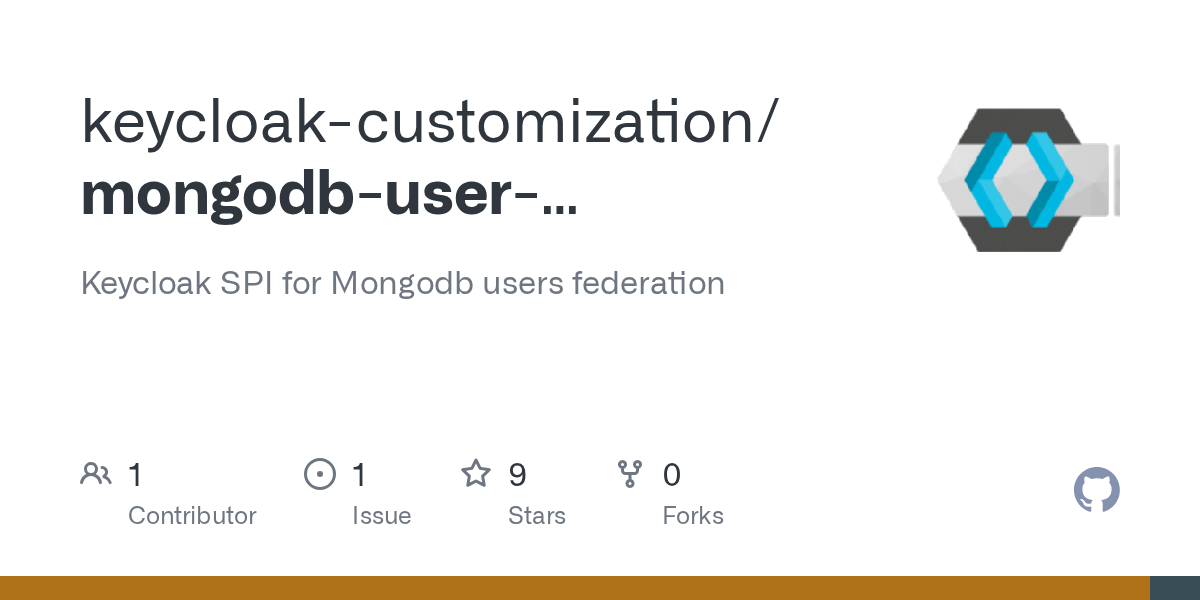 GitHub keycloakcustomization/mongodbuserfederation Keycloak SPI
