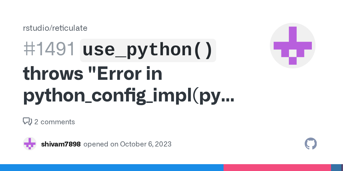 `use_python()` throws "Error in python_config_impl(python)" in Windows