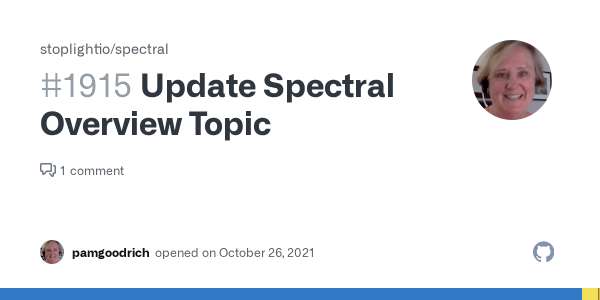 Update Spectral Overview Topic · Issue 1915 · stoplightio/spectral