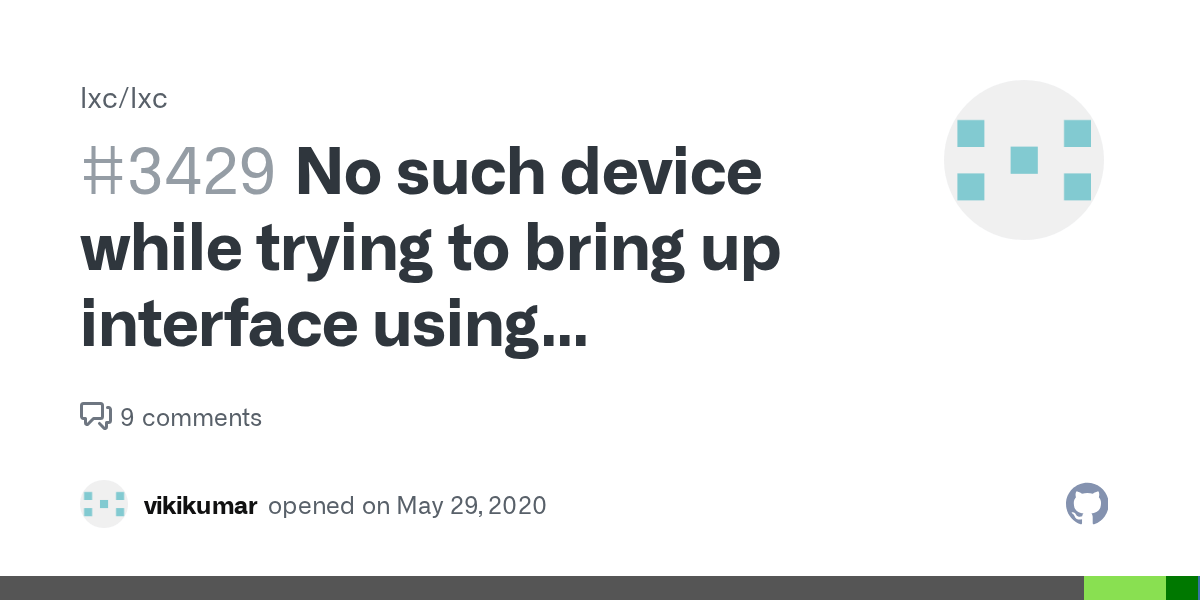 No such device while trying to bring up interface using "SIOCSIFFLAGS