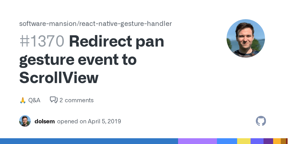 Redirect pan gesture event to ScrollView · softwaremansion react