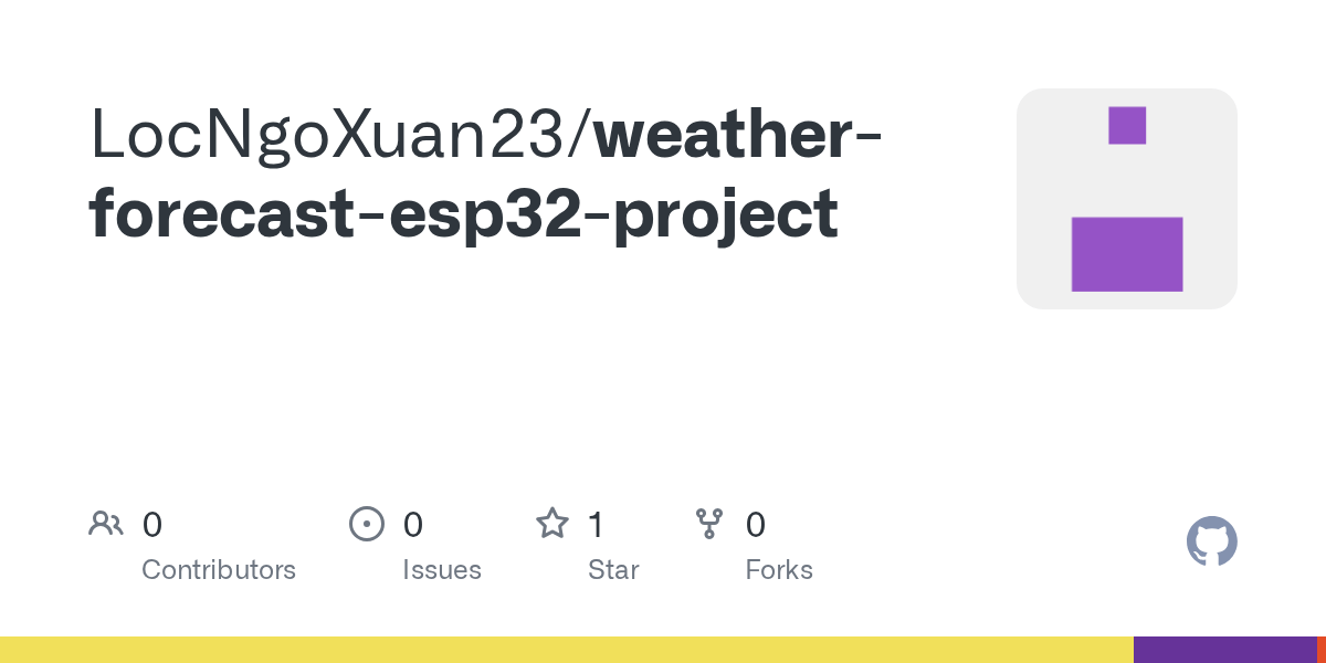GitHub LocNgoXuan23/weatherforecastesp32project