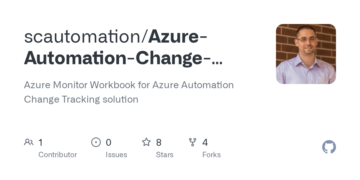 GitHub scautomation/AzureAutomationChangeTracking Azure Monitor
