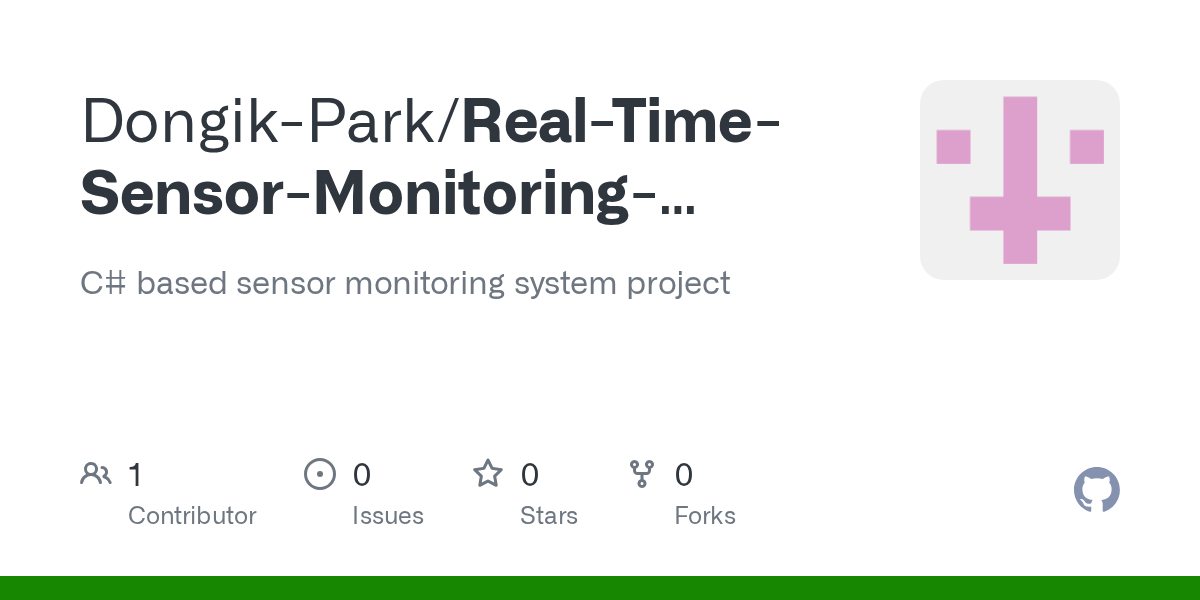 GitHub DongikPark/RealTimeSensorMonitoringSystem C based sensor monitoring system project