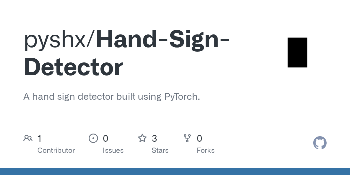 GitHub pyshx/HandSignDetector A hand sign detector built using