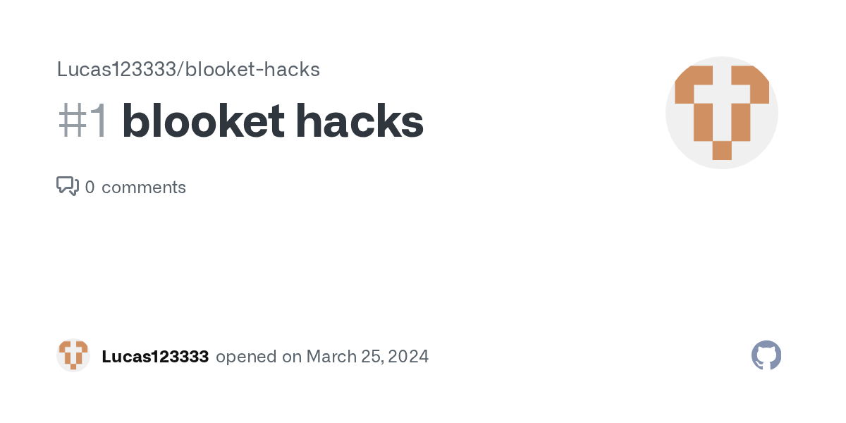 blooket hacks · Issue 1 · Lucas123333/blookethacks · GitHub