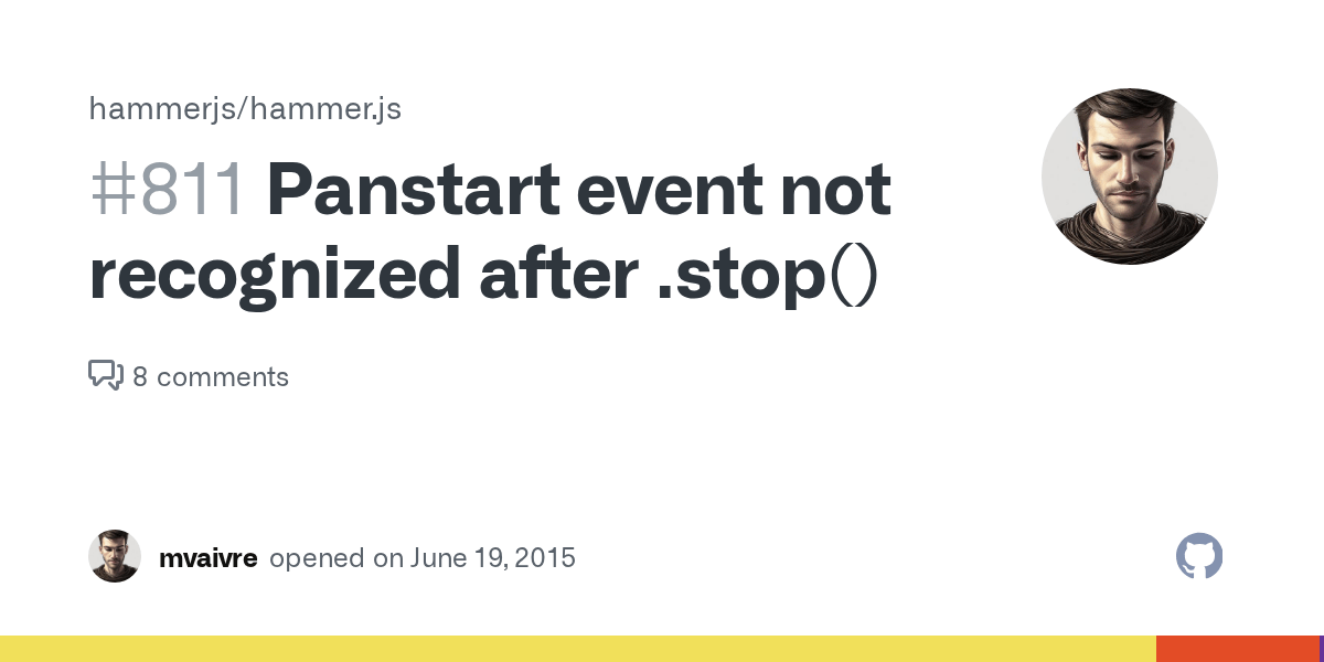 Panstart event not recognized after .stop() · Issue 811 · hammerjs