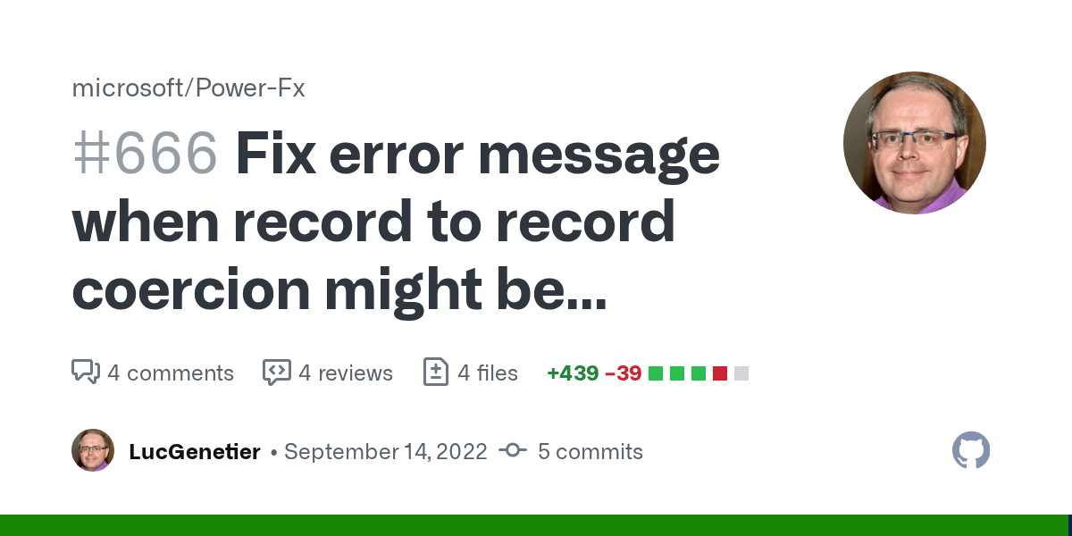 Fix error message when record to record coercion might be needed by