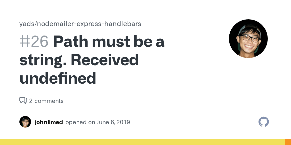 Path must be a string. Received undefined · Issue 26 · yads/nodemailer