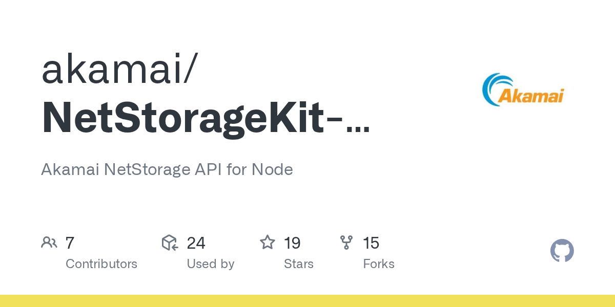 GitHub Akamai NetStorage API for Node