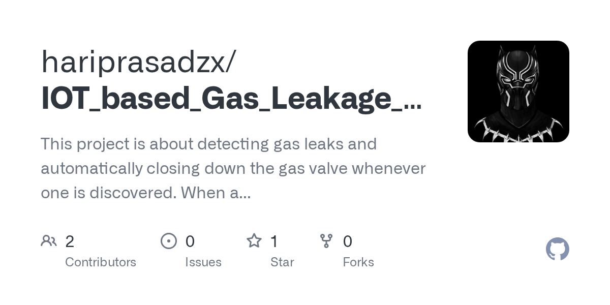GitHub hariprasadzx/IOT_based_Gas_Leakage_Detection_System This