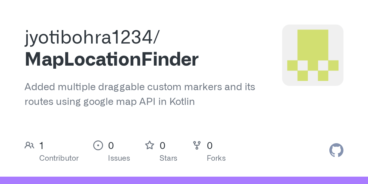 GitHub jyotibohra1234/MapLocationFinder Added multiple draggable