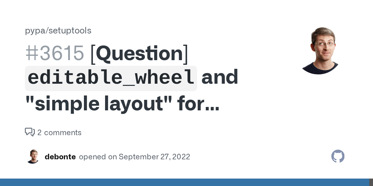 [Question] `editable_wheel` and "simple layout" for package with