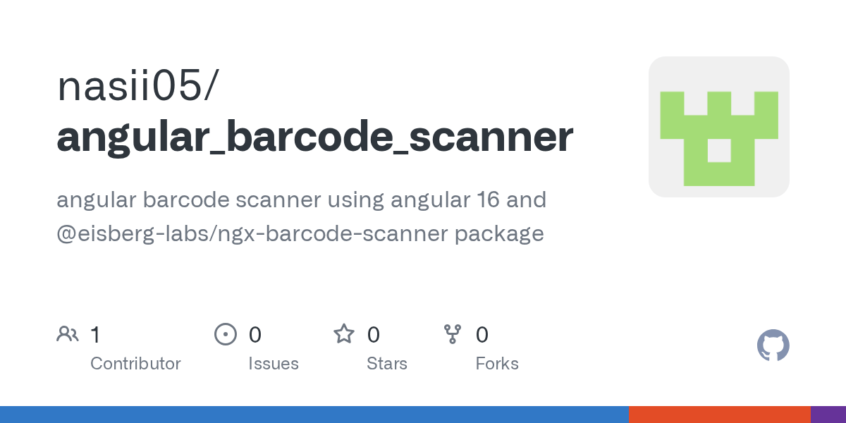 GitHub nasii05/angular_barcode_scanner angular barcode scanner using angular 16 and eisberg