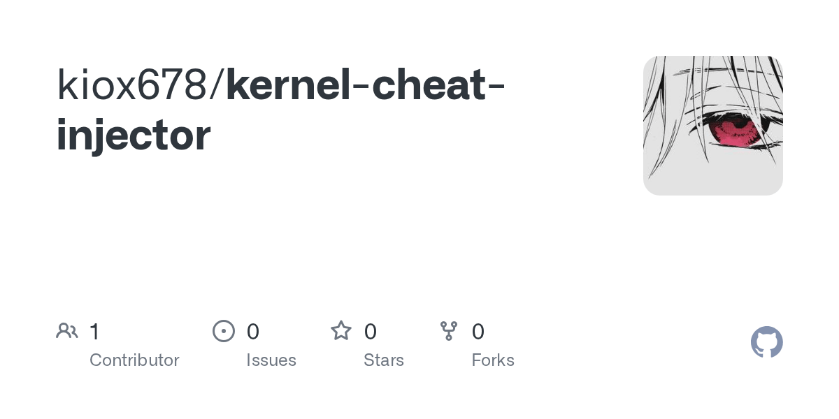GitHub kiox678/kernelcheatinjector