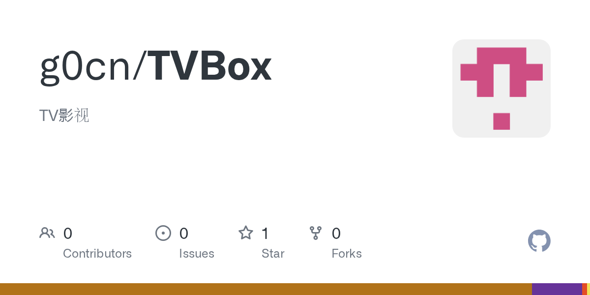 GitHub g0cn/TVBox TV影视