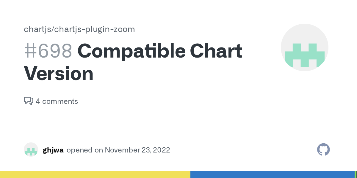 Compatible Chart Version · Issue 698 · chartjs/chartjspluginzoom