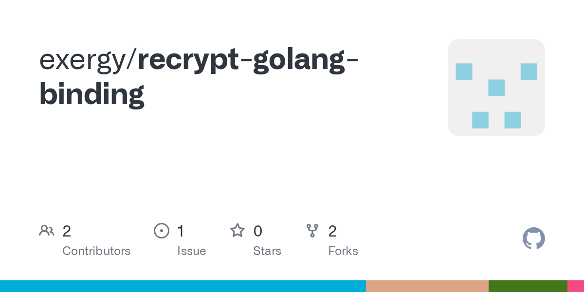 GitHub exergy/recryptgolangbinding