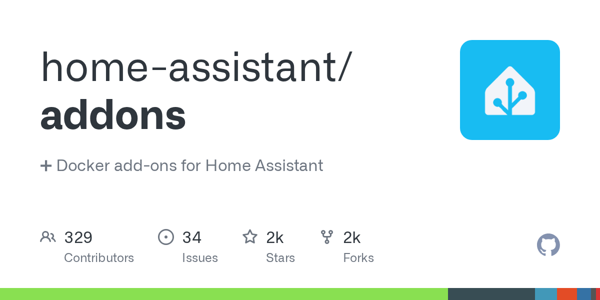 GitHub homeassistant/addons Docker addons for Home Assistant