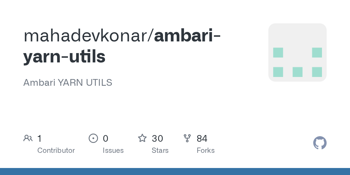 GitHub mahadevkonar/ambariyarnutils Ambari YARN UTILS
