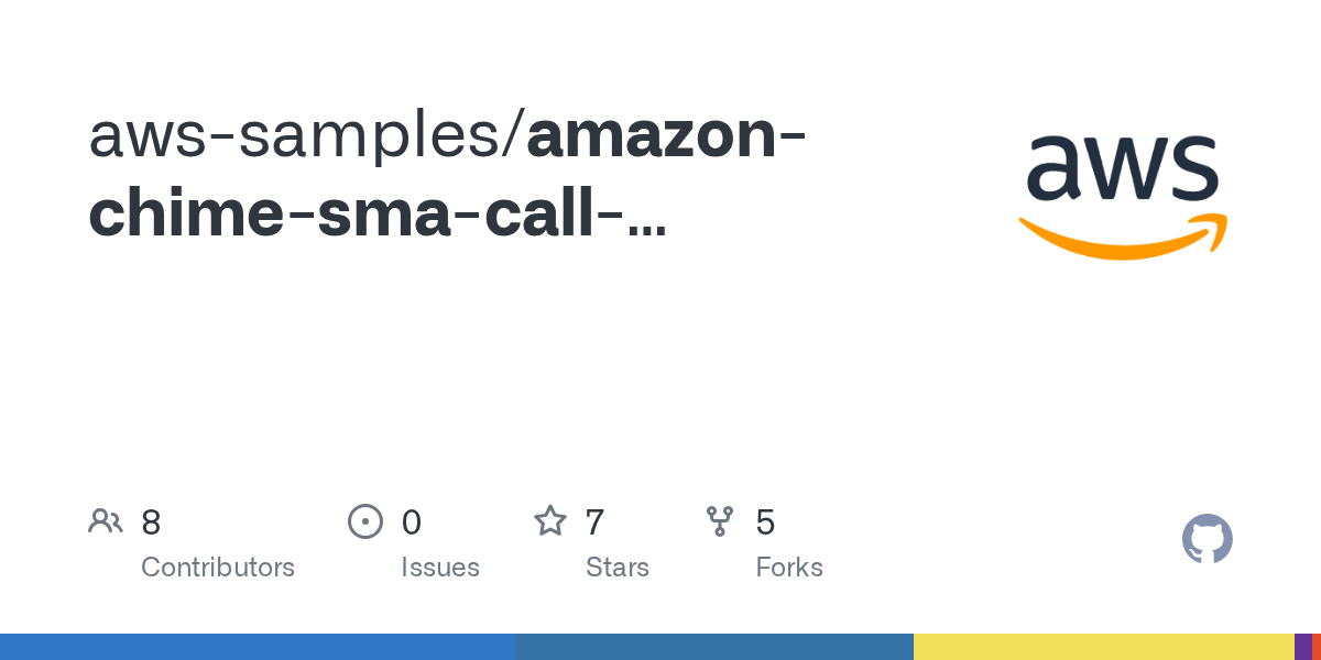 GitHub awssamples/amazonchimesmacallforwarding
