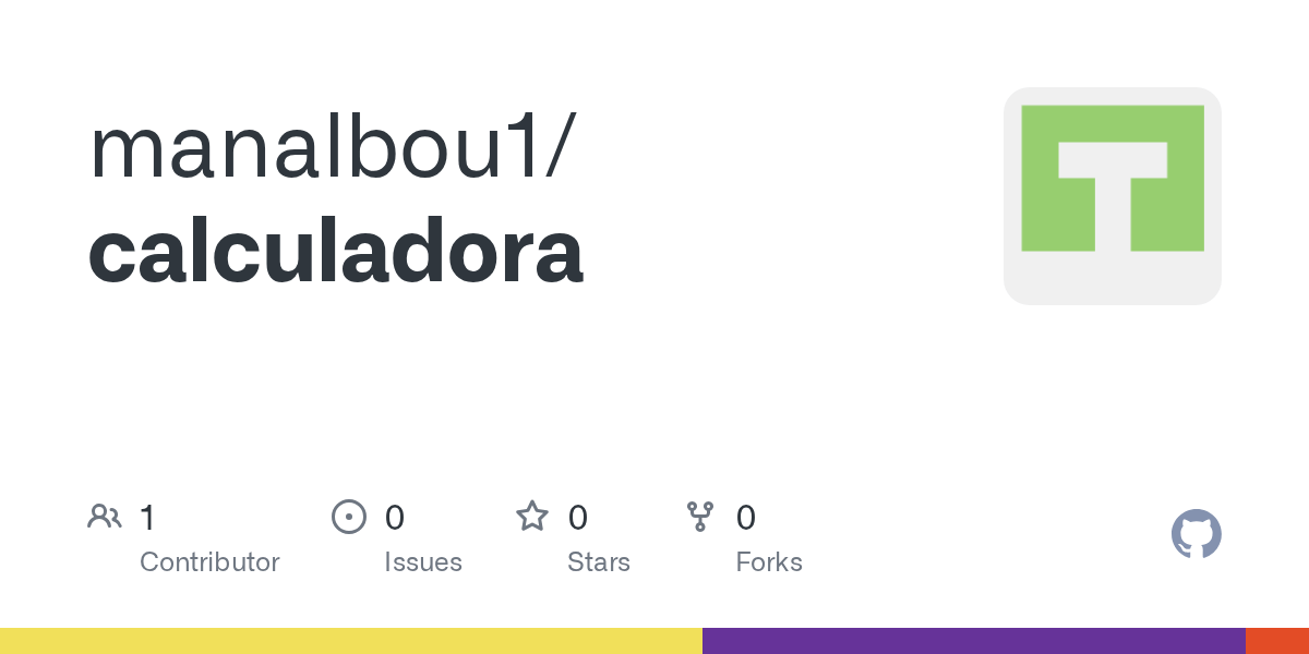 GitHub manalbou1/calculadora